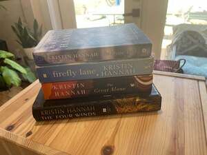 Kristin Hannah 4-Book Bundle: The Four Winds, The Great Alone, Firefly Lane, and